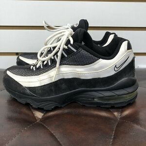 Kid’s 2005 Nike Air Max 95 Tuxedo Black White Size 6Y Used Authentic Rare GS